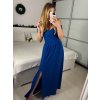 Šaty dlouhé společenské na ramínka carmen dámské LARA (S/M ONE SIZE) ITALSKÁ MÓDA IMS24LARA/DUR