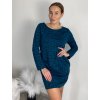 Šaty klasik dlouhý rukáv dámské (S/M/L ONE SIZE) ITALSKÁ MÓDA IMC24575/DR