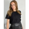 Svetr úpletový krátký rukáv dámský (S/M/L ONE SIZE) ITALSKÁ MÓDA IMC25BARBARA/DR (Velikost S/M/L, Barva Černá)