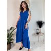 Šaty dlouhé elegantní společenské bez rukávu dámské (S/M/L ONE SIZE) ITALSKÁ MÓDA IM424861/DUR (Velikost S/M/L, Barva Černá)