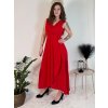 Šaty dlouhé elegantní společenské bez rukávu dámské (S/M/L ONE SIZE) ITALSKÁ MÓDA IM424861/DUR (Velikost S/M/L, Barva Černá)