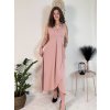 Šaty dlouhé elegantní společenské bez rukávu dámské (S/M/L ONE SIZE) ITALSKÁ MÓDA IM424861/DUR (Velikost S/M/L, Barva Černá)