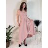 Šaty dlouhé elegantní společenské bez rukávu dámské (S/M/L ONE SIZE) ITALSKÁ MÓDA IM424861/DUR (Velikost S/M/L, Barva Černá)
