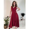 Šaty dlouhé elegantní společenské bez rukávu dámské (S/M/L ONE SIZE) ITALSKÁ MÓDA IM424861/DUR (Velikost S/M/L, Barva Černá)