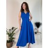Šaty dlouhé elegantní společenské bez rukávu dámské (S/M/L ONE SIZE) ITALSKÁ MÓDA IM424861/DUR (Velikost S/M/L, Barva Černá)