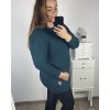 Svetr pletený dlouhý rukáv dámský (2XL/3XLONE SIZE) ITALSKÁ MÓDA IM423MODENA/DU