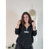 Bunda šusťáková s kapucí dámská nadrozměr (S/M/L ONE SIZE) ITALSKÁ MÓDA IMD22189