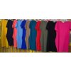 Šaty klasik krátký rukáv elegantní  dámské (XL/2XL ONE SIZE) ITALSKÁ MÓDA IMD21706/DR