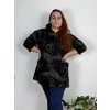 Mikina na zip s kapucí dlouhý rukáv dámská nadrozměr (52/54/56 ONE SIZE) ITALSKÁ MÓDA IMSM25LILIA/DUR