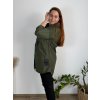 Bunda stahovací slabá na zip s kapucí dlouhý rukáv dámská nadrozměr (50/52/54 ONE SIZE) ITALSKÁ MÓDA IMC25097/DUR