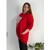 Mikina oversize teplá dlouhý rukáv dámská nadrozměr (54/56/58 ONE SIZE) ITALSKÁ MÓDA IM425058/DUR
