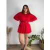 Šaty krátké mikinové dlouhý rukáv dámské oversize (M/L/XL ONE SIZE) ITALSKÁ MÓDA IMD25PEGY/DUR