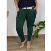 Kalhoty dlouhé dámské nadrozměr (50/52/54 ONE SIZE) ITALSKÁ MÓDA IMWG25LEONA/DUR (Velikost 50/52, Barva Černá)