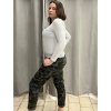 Tepláky dlouhé dámské maskáč (M/L/XL ONE SIZE) ITALSKá MODA IMB20058/DR