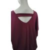 Tričko/tunika krátký rukáv dámská nadrozměr (XL/2XL ONE SIZE) ITALSKá MóDA IM422TINA/DR