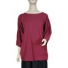 Tričko/tunika krátký rukáv dámská nadrozměr (XL/2XL ONE SIZE) ITALSKá MóDA IM422TINA/DR