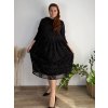 Šaty dlouhé elegantní dlouhý rukáv dámské nadrozměr (50/52/54 ONE SIZE) ITALSKÁ MÓDA IMSM24621/DUR