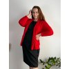 Sako elegantní dlouhý rukáv dámské nadrozměr (48/50/52 ONE SIZE) ITALSKÁ MÓDA IMD25513/DUR