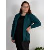 Sako elegantní dlouhý rukáv dámské nadrozměr (48/50/52 ONE SIZE) ITALSKÁ MÓDA IMD25513/DUR