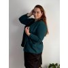 Sako elegantní dlouhý rukáv dámské nadrozměr (48/50/52 ONE SIZE) ITALSKÁ MÓDA IMD25513/DUR