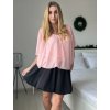 Tunika halenka krátký rukáv dámská nadrozměr (52/54/56 ONE SIZE) ITALSKÁ MODA IM424128/DUR