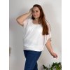 Tunika halenka krátký rukáv dámská nadrozměr (52/54/56 ONE SIZE) ITALSKÁ MODA IM424128/DUR
