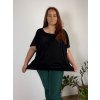 Tunika halenka krátký rukáv dámská nadrozměr (52/54/56 ONE SIZE) ITALSKÁ MODA IM424128/DUR