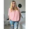 Tunika halenka krátký rukáv dámská nadrozměr (52/54/56 ONE SIZE) ITALSKÁ MODA IM424128/DUR