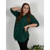 Košile 3/4 dlouhý rukáv dámská nadrozměr (54/56/58 ONE SIZE) ITALSKÁ MÓDA IM425026/DUR