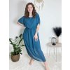 Šaty elegantní šifonové krátký rukáv dámské nadrozměr (44/46/48 ONE SIZE) ITALSKá MóDA IM425035/DUR