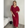 Šaty elegantní šifonové krátký rukáv dámské nadrozměr (44/46/48 ONE SIZE) ITALSKá MóDA IM425035/DUR