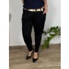 Kalhoty elegantní s páskem dámské nadrozměr (46/48/50 ONE SIZE) ITALSKÁ MÓDA IM425131/DUR