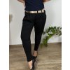 Kalhoty elegantní s páskem dámské nadrozměr (46/48/50 ONE SIZE) ITALSKÁ MÓDA IM425131/DUR