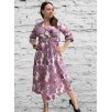 Šaty letní elegantní dlouhý rukáv dámské (S/M ONE SIZE) ITALSKÁ MÓDA IMD23114/DUR