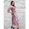 Šaty letní elegantní dlouhý rukáv dámské (S/M ONE SIZE) ITALSKÁ MÓDA IMD23114/DUR