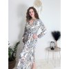 Šaty letní elegantní dlouhý rukáv dámské (S/M ONE SIZE) ITALSKÁ MÓDA IMD23114/DUR (Velikost S/M/L, Barva červená)