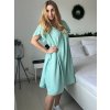 Šaty krátké volnočasové letní krátký rukáv dámské nadrozměr (54/56/58 ONE SIZE) ITALSKÁ MÓDA IM425040/DUR