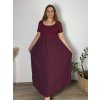 Šaty dlouhé volnočasové letní dámské nadrozměr (444/46/48 ONE SIZE) ITALSKÁ MÓDA IM425MARIA-V/DUR