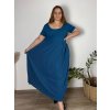 Šaty dlouhé volnočasové letní dámské nadrozměr (444/46/48 ONE SIZE) ITALSKÁ MÓDA IM425MARIA-V/DUR