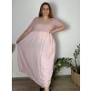 Šaty dlouhé volnočasové letní dámské nadrozměr (444/46/48 ONE SIZE) ITALSKÁ MÓDA IM425MARIA-V/DUR