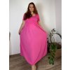 Šaty dlouhé volnočasové letní dámské nadrozměr (444/46/48 ONE SIZE) ITALSKÁ MÓDA IM425MARIA-V/DUR