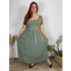 Šaty dlouhé volnočasové letní dámské nadrozměr (444/46/48 ONE SIZE) ITALSKÁ MÓDA IM425MARIA-V/DUR