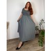 Šaty dlouhé volnočasové letní dámské nadrozměr (444/46/48 ONE SIZE) ITALSKÁ MÓDA IM425MARIA-V/DUR