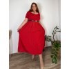 Šaty dlouhé volnočasové letní dámské nadrozměr (444/46/48 ONE SIZE) ITALSKÁ MÓDA IM425MARIA-V/DUR
