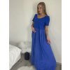 Šaty dlouhé volnočasové letní dámské nadrozměr (444/46/48 ONE SIZE) ITALSKÁ MÓDA IM425MARIA-V/DUR (Velikost 46/48, Barva zelená khaki)