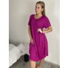 Šaty oversize letní krátký rukáv dámské nadrozměr (52/54/56 ONE SIZE) ITALSKÁ MÓDA IM425092/DUR