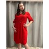 Šaty košilové na stáhnutí 3/4 rukáv dámské (M/L/XL ONE SIZE) ITALSKÁ MÓDA IM425KIKA/DUR
