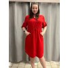 Šaty košilové na stáhnutí 3/4 rukáv dámské (M/L/XL ONE SIZE) ITALSKÁ MÓDA IM425KIKA/DUR