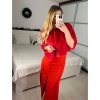 Bolérko kožíškové dlouhý rukáv dámské (S/M ONE SIZE) ITALSKÁ MÓDA IMHMS23200/DU (Velikost S/M/L, Barva červená)
