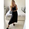 Sukně satén dlouhá dámská (S/M ONE SIZE) ITALSKá MODA IM323017